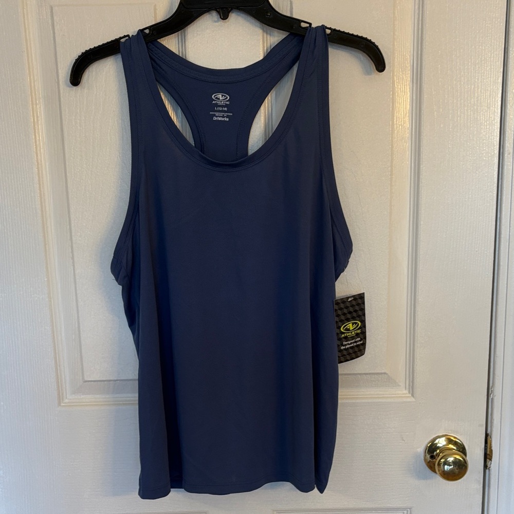 Athletic Works Women's Blue Tank Top